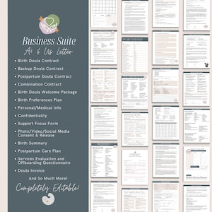 Full-Spectrum Doula Practice Bundle | Birth, Postpartum and Fertility Toolkit image 3