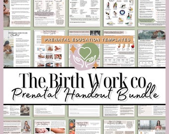 Birth Doula Prenatal Meeting Handouts Bundle | Birth Doula | Childbirth Education | Doula Handouts