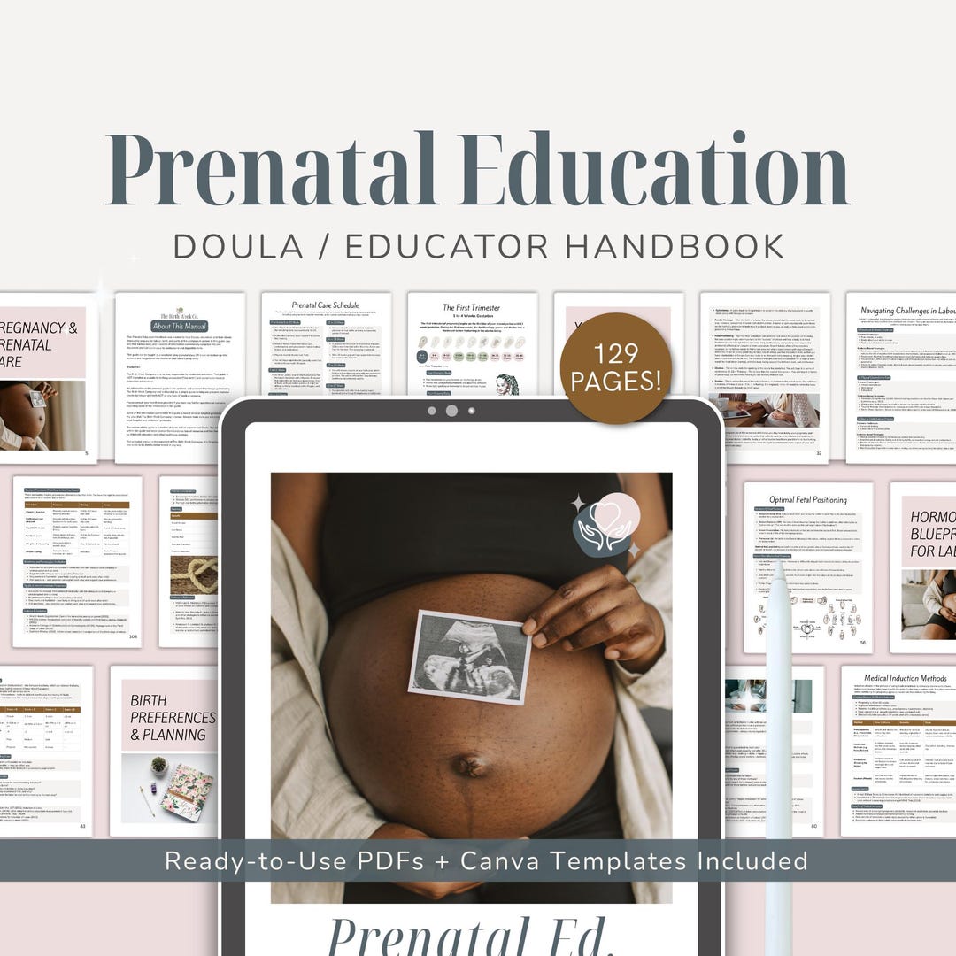 Prenatal Learning Pregnancy Labour Birth Education Guide | Prenatal Learning Resource - Etsy