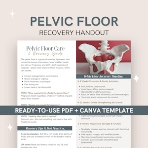 Postpartum Pelvic Floor Care Handout | Gentle Recovery Guide