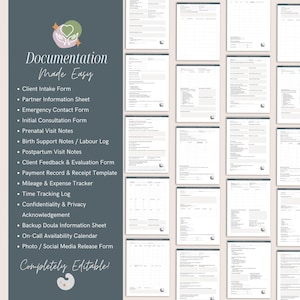 Full-Spectrum Doula Practice Bundle | Birth, Postpartum and Fertility Toolkit image 5