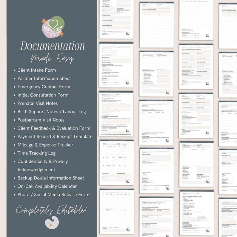 Full-Spectrum Doula Practice Bundle | Birth, Postpartum and Fertility Toolkit image 5