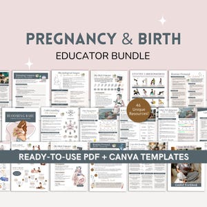 Pregnancy, Labour and Childbirth Education Handouts, Planners & Workbooks