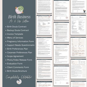 Full-Spectrum Doula Practice Bundle | Birth, Postpartum and Fertility Toolkit image 4