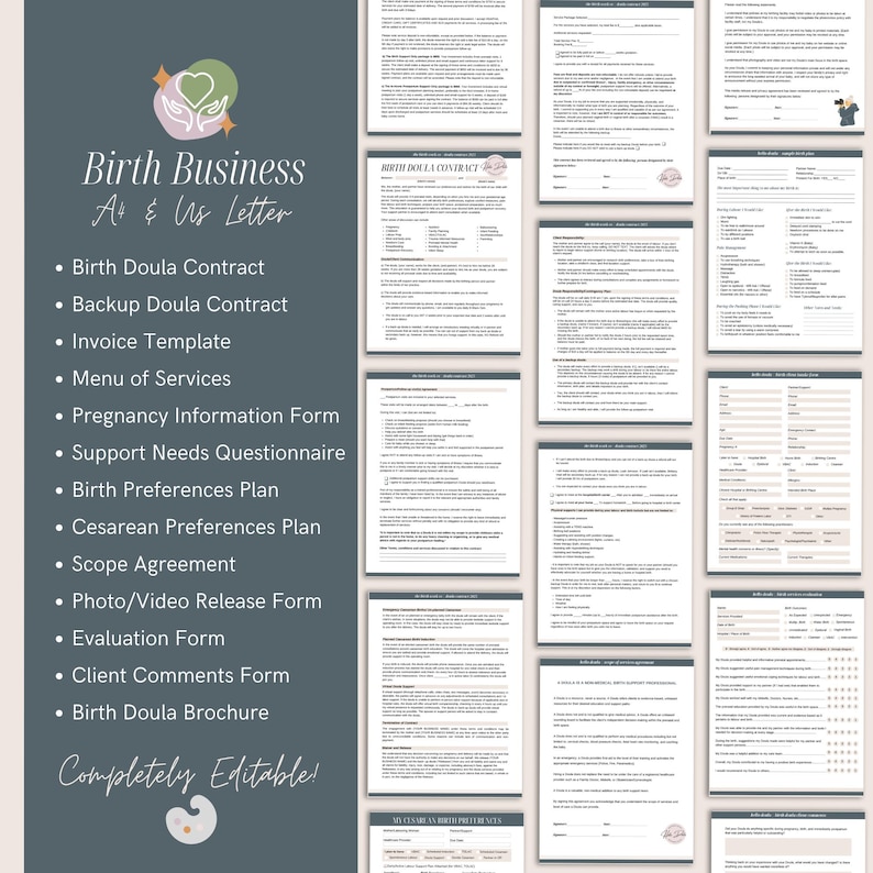 Full-Spectrum Doula Practice Bundle | Birth, Postpartum and Fertility Toolkit image 4
