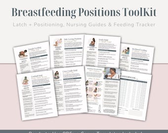Breastfeeding Positions Toolkit | Latch Support, Nursing Holds & Feeding Log