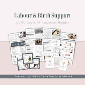 Birth Partner Support Bundle | Labor Preparation & Partner Role Handouts