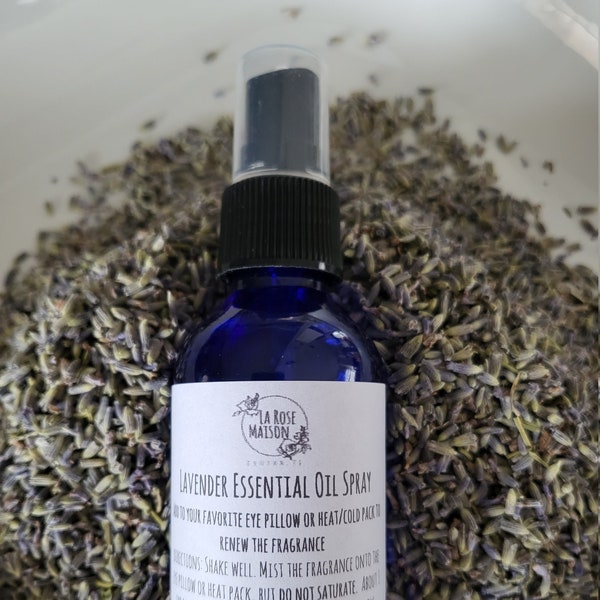 Lavender Essential Oil Spray - Eye Pillow - Linen Spray - Aromatherapy - Essential Oil - Relaxation - Valentine - Mother's Day