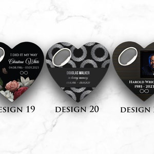 Funeral Favors for the Guests Attending Bottle Opener Heart Magnet Mementos Celebration of Life Favous Remembrance Gifts image 9