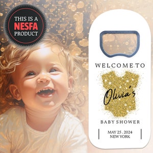 Baby Shower Favors for Guests in Bulk, Customizable Bottle  Opener Frdige Magnets