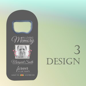 Custom Funeral Fridge Magnet Bottle Opener Personalized Memorial Keepsake image 5