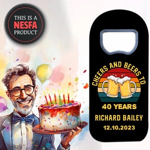Birthday Party Favors, Customizable Bottle Opener Fridge Magnet Gifts
