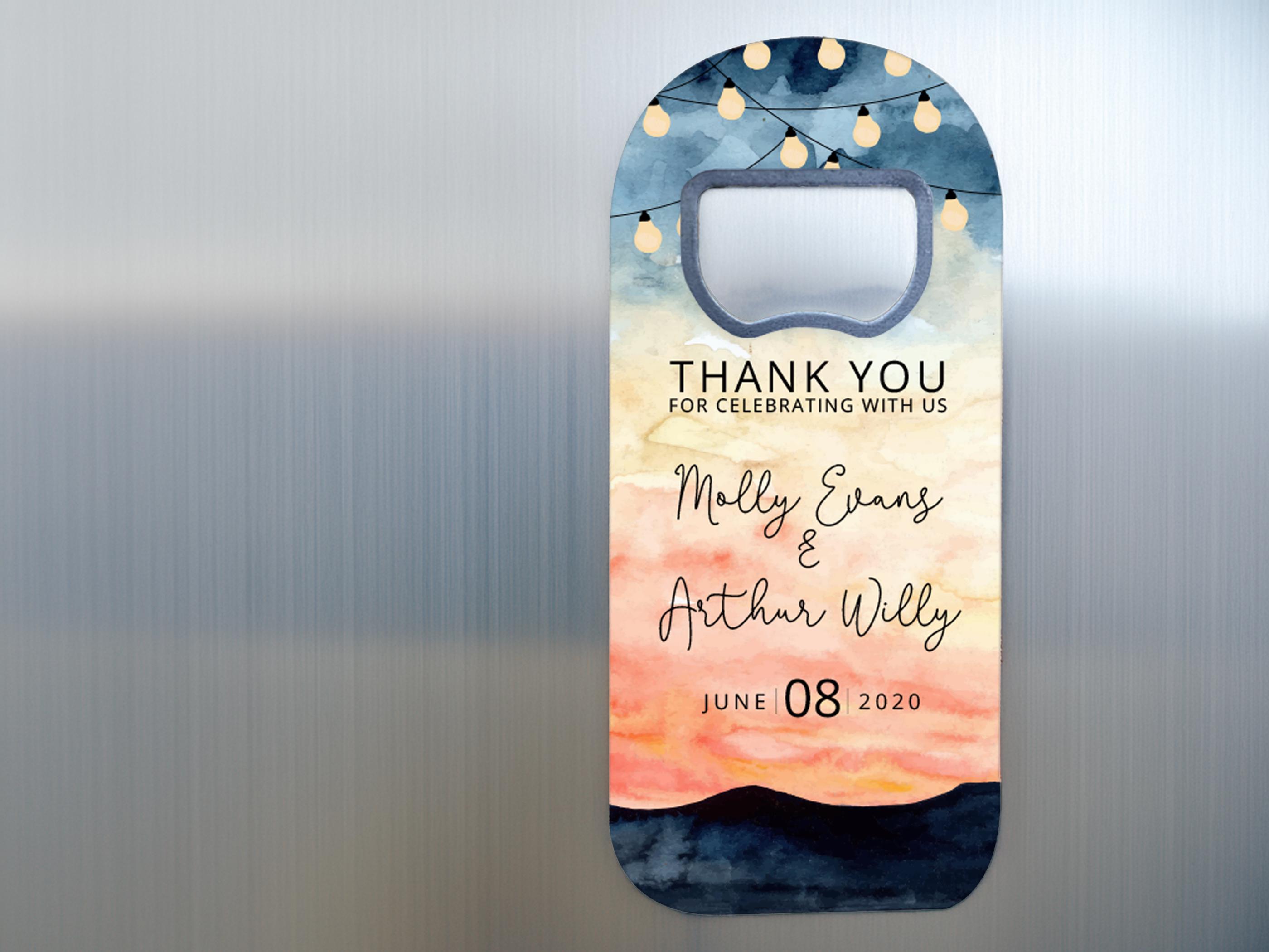 Wedding Favors - Custom Bottle Openers for Your Special Day