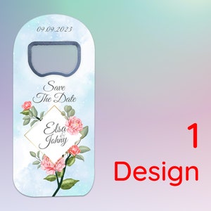 Wedding Save The Date Magnet Personalized Bottle Opener image 3