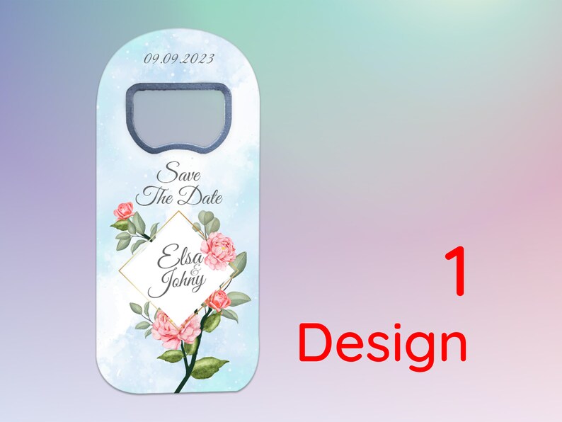 Wedding Save The Date Magnet Personalized Bottle Opener image 3