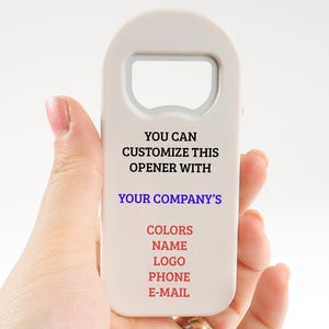 Promotional Gifts for Businesses in Bulk, Custom Small Business Marketing Bottle Opener Magnet Swags