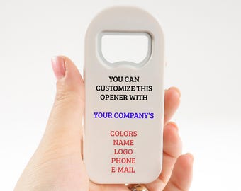 Promotional Gifts for Businesses in Bulk, Custom Small Business Marketing Bottle Opener Magnet Swags