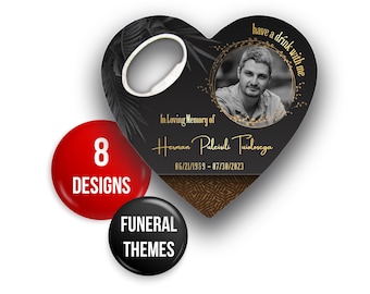 Funeral Favors, Celebration of Life Magnet, Sympathy Keepsake in Memory of the Loved One
