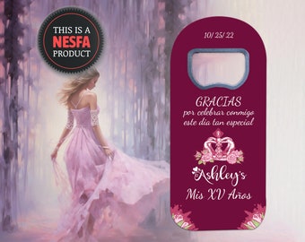 Quinceanera Favor Magnets for Guests, Quince Años and Sweet 16 Gifts