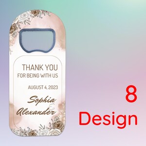 Wedding Save The Date Magnet Personalized Bottle Opener image 10