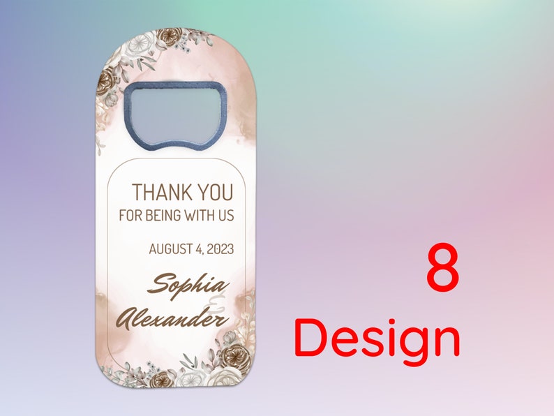 Wedding Save The Date Magnet Personalized Bottle Opener image 10