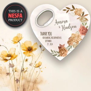 Custom Bottle Opener Wedding Souvenirs for Guests, Unique Wedding Favor Wholesale Magnets, Engagement Favor Save the Date Magnets
