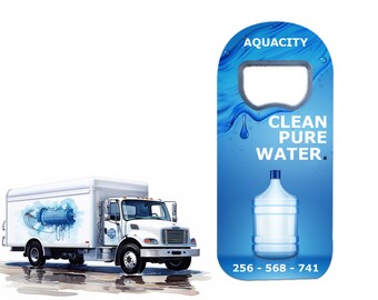 Bottled Water Delivery Service Giveaways, Custom Bottle Opener Promotionals