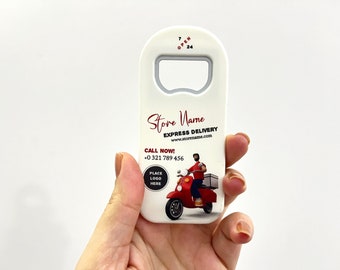 Custom Logo Bottle Opener Magnets: Business Promotional Swag