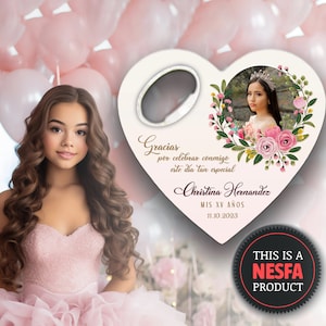 Cadeaux Quinceanera, cadeaux uniques personnalisés aimants décapsuleur pour invités coing en vrac