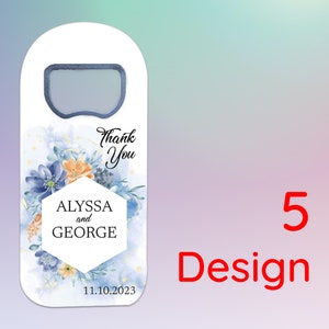 Wedding Save The Date Magnet Personalized Bottle Opener image 7