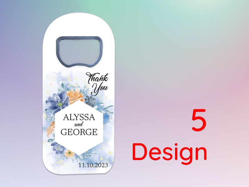 Wedding Save The Date Magnet Personalized Bottle Opener image 7