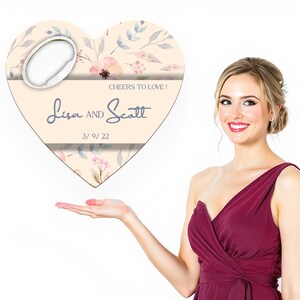 Custom Wedding Favor Bottle Opener Magnet: Personalized Thank You Gifts
