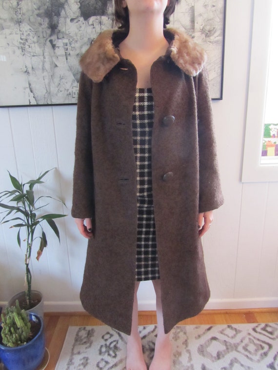 Beautiful Vintage Joslin's Tweed Women's Coat wit… - image 7