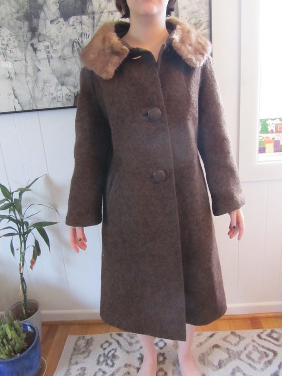 Beautiful Vintage Joslin's Tweed Women's Coat wit… - image 6
