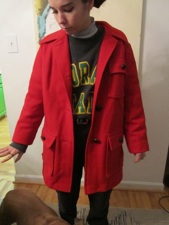 Davis de Boston Abrigo de lana con bolsillos profundos y - Etsy España