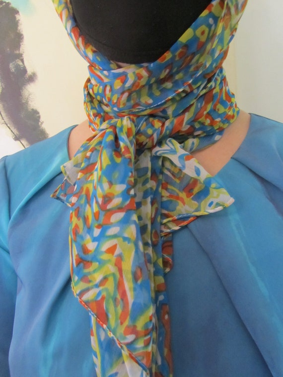 Bright Colorful Fun Versatile Headscarf Neckerchi… - image 7