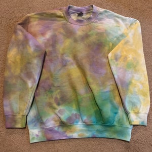 Ice Dye Galaxy Sweatshirt Crewneck Pullover Mens Size M US/CAN Sizing image 1