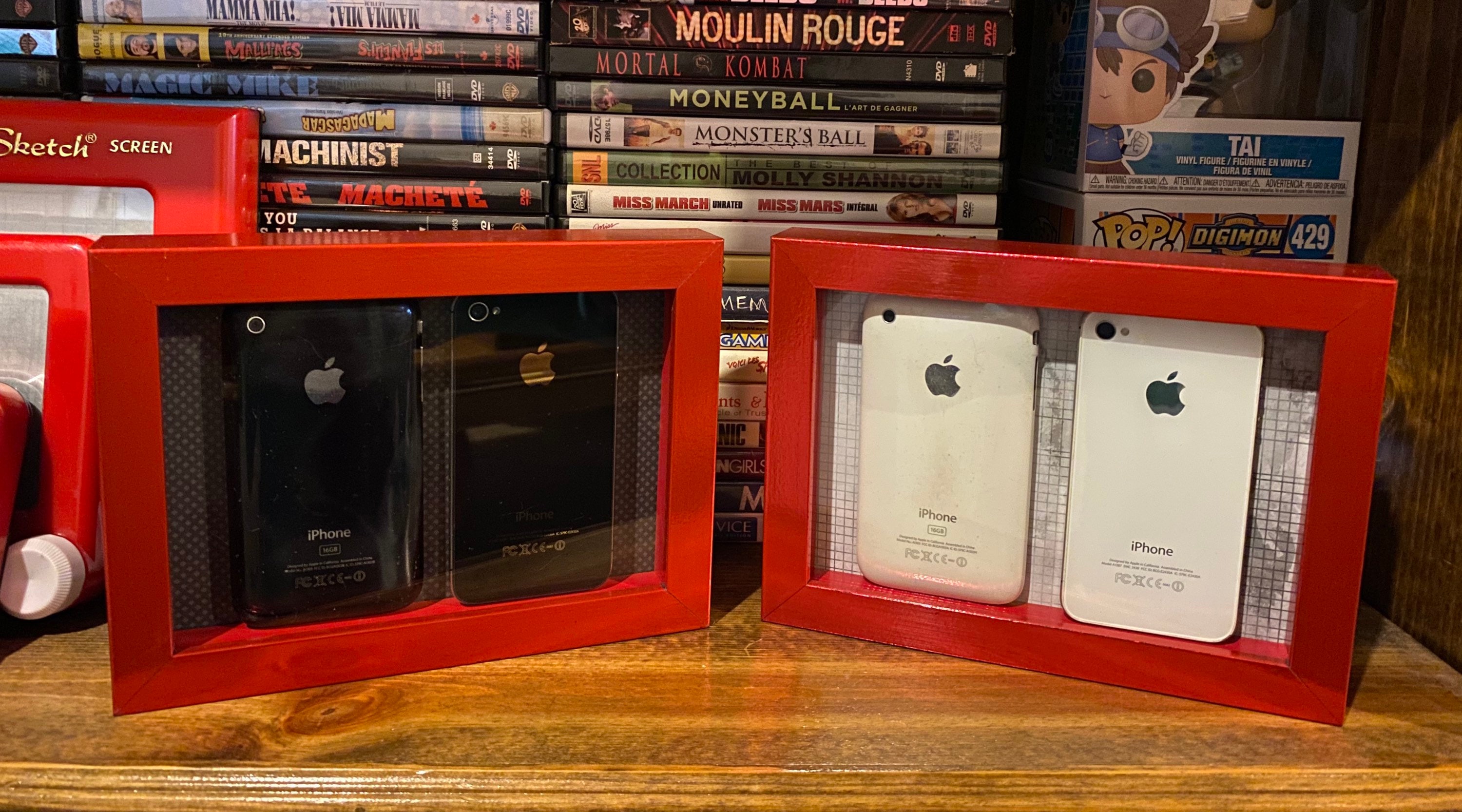IPhone Mural Mini Timeline Display (2009-2011) - 3GS and 4S - Two