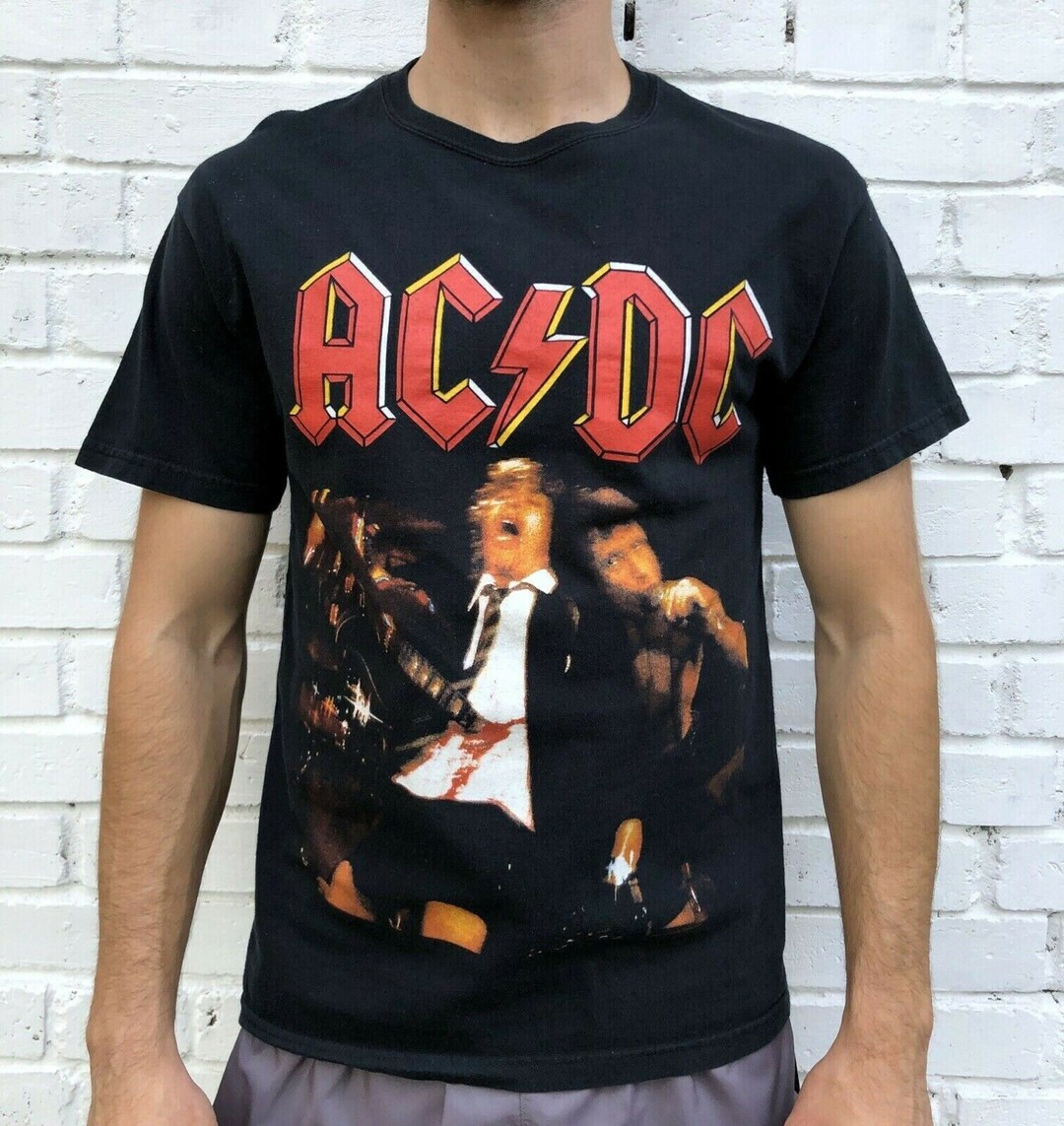 AC/DC Ac Dc Acdc 2001 Shirt Tour Concert Band Music Rock Vintage ...