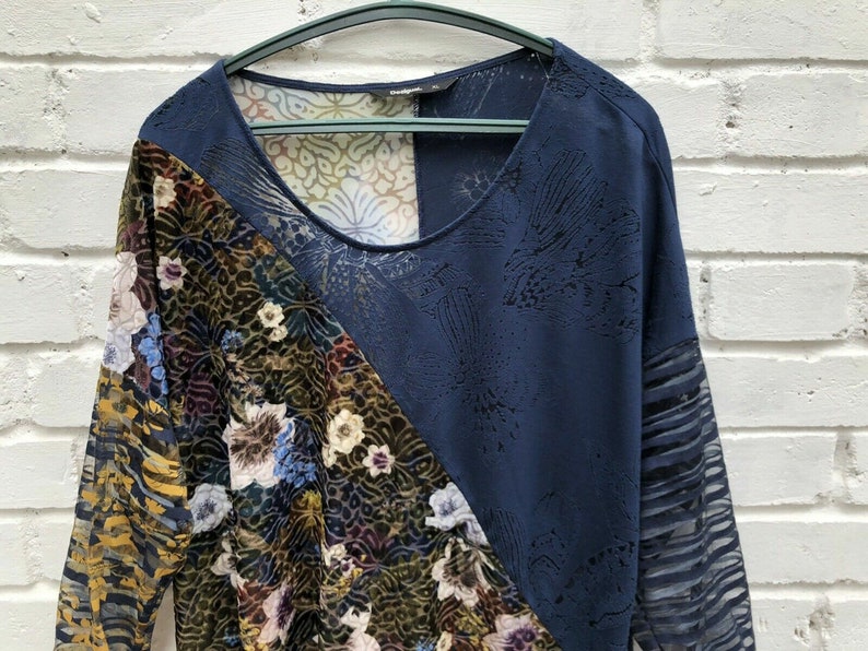 Desigual viscose tunica top dresses tunica multi color velvet
