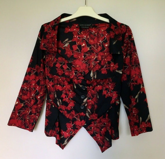 Isabel De Pedro Cotton Collared Floral T-Shirt Dre