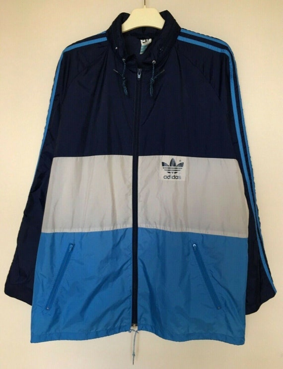 Adidas Vintage Jacket Track top Nylon Raincoat