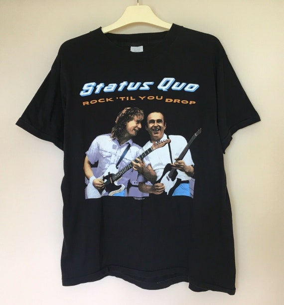 Vintage Status Quo UK Tour 1991 Shirt Concert Rock Til You Drop Tee 1990s  90s Retro Tour - Etsy