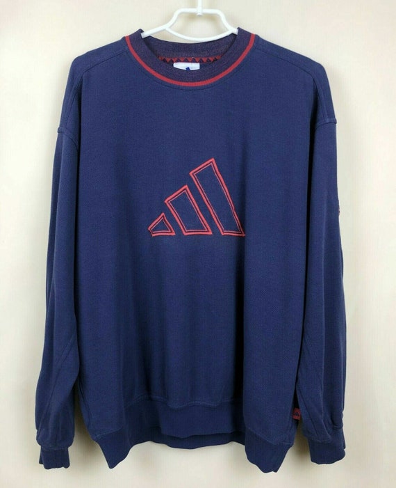 Vintage Adidas Sweatshirt Big Logo Track Top Mens