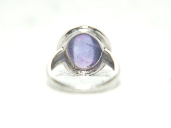 Vintage 835 Silver ring with amethyst (1960s) - image 6