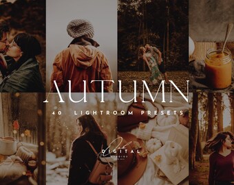 40 Warm Autumn Lightroom Presets: Mobile & Desktop Filters (DNG, XMP)