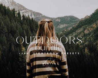300+ Outdoors Lightroom Presets: Moody Greens & Earth Tones (DNG, XMP)