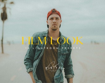10 FILM LOOK Lightroom Presets Mobile & Desktop • Cinematic Presets, Analog Presets, Portrait, Instagram Filters, Cinematic Filters.