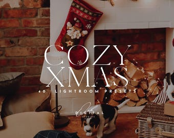 Cozy Winter Lightroom Presets: Warm Holiday Photo Filters (40 Mobile & Desktop)