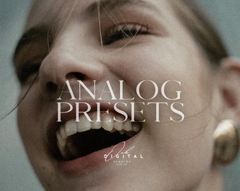 20 ANALOG Lightroom Presets Mobile & Desktop For Photographers, Portrait, Vintage tones, Analog tones, Polaroid tones, Cinematic Filter